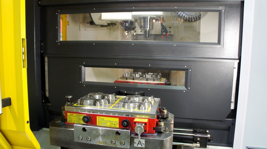 Attrezzatura magnetica nella lavorazione multi-pallet - Esempio 1