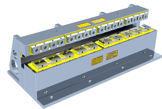 Rail machining with EEPM Series Electro-Permanent Magnetic Chuck